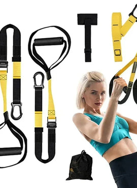 Suspension Training Strap Fitness Strength Power Suspension Trainer Adjustable Yoga Strap Wall Mount Professional Trx Tensioner